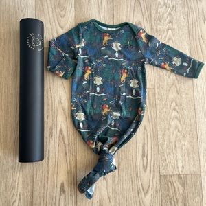 New! Lulu & Roo Harry Potter Baby Gown 0-6 months & Leather Changing Pad